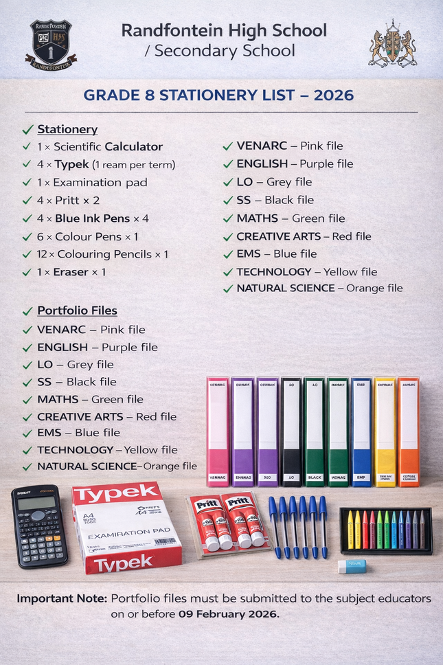 Tswelelo Primary - Grade 8